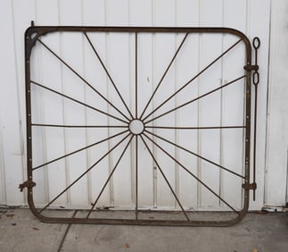 VINTAGE METAL FENCE GATE