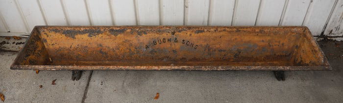 CAST IRON FARM TROUGH