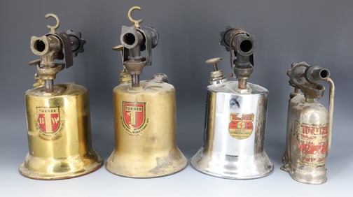 (4) VINTAGE TURNER BLOW TORCHES
