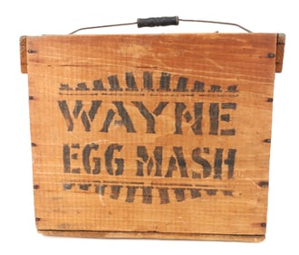 WOODEN ADVERTISING EGG BOX