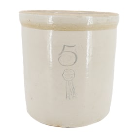 FIVE GALLON "BUCKEYE POTTERY" CROCK