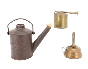 CAST IRON AND BRASS LIGHTS