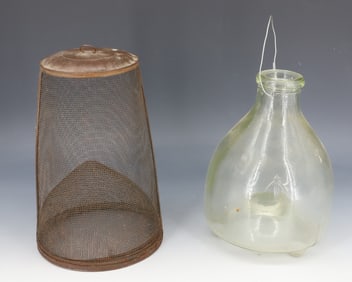 WIRE AND GLASS FLY CATCHERS