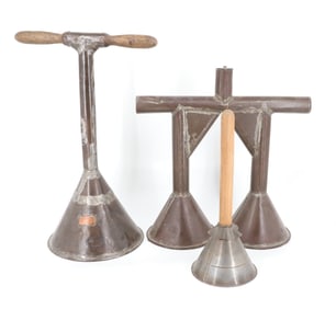 LOT OF TIN WASHING PLUNGERS