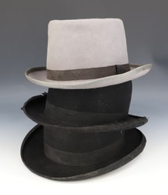 (3) VINTAGE MEN'S HATS