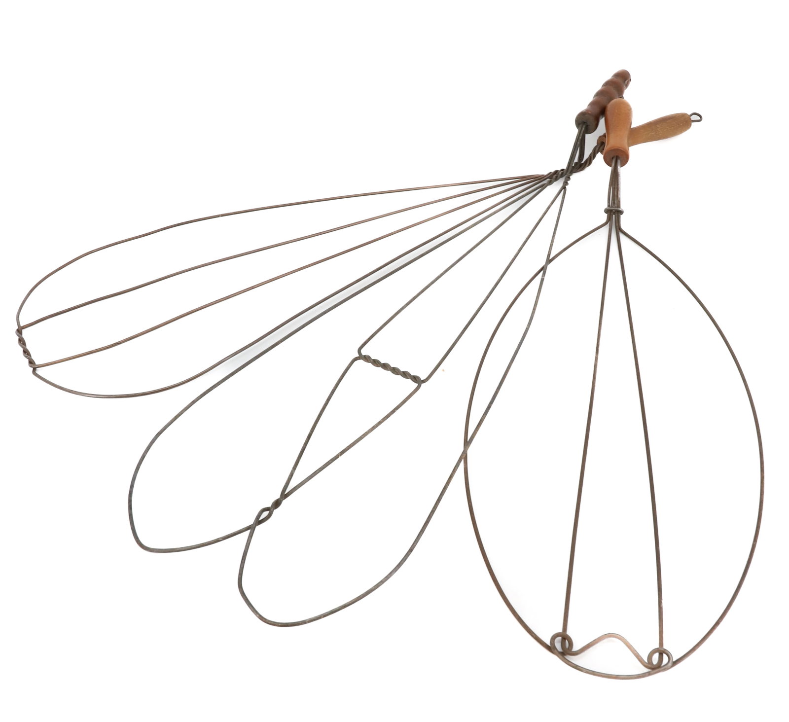 (3) WIRE RUG BEATERS: BENT WIRE WITH WOODEN HAND GRIPS. LARGEST 30 1/2". PLEASE READ CAREFULLY - Terms for Purchasing and Shipping of Auction Items. Please read carefully before bidding. Hartzell?s Auction Gallery. Hartzel