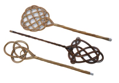 LOT OF BENTWOOD RUG BEATERS