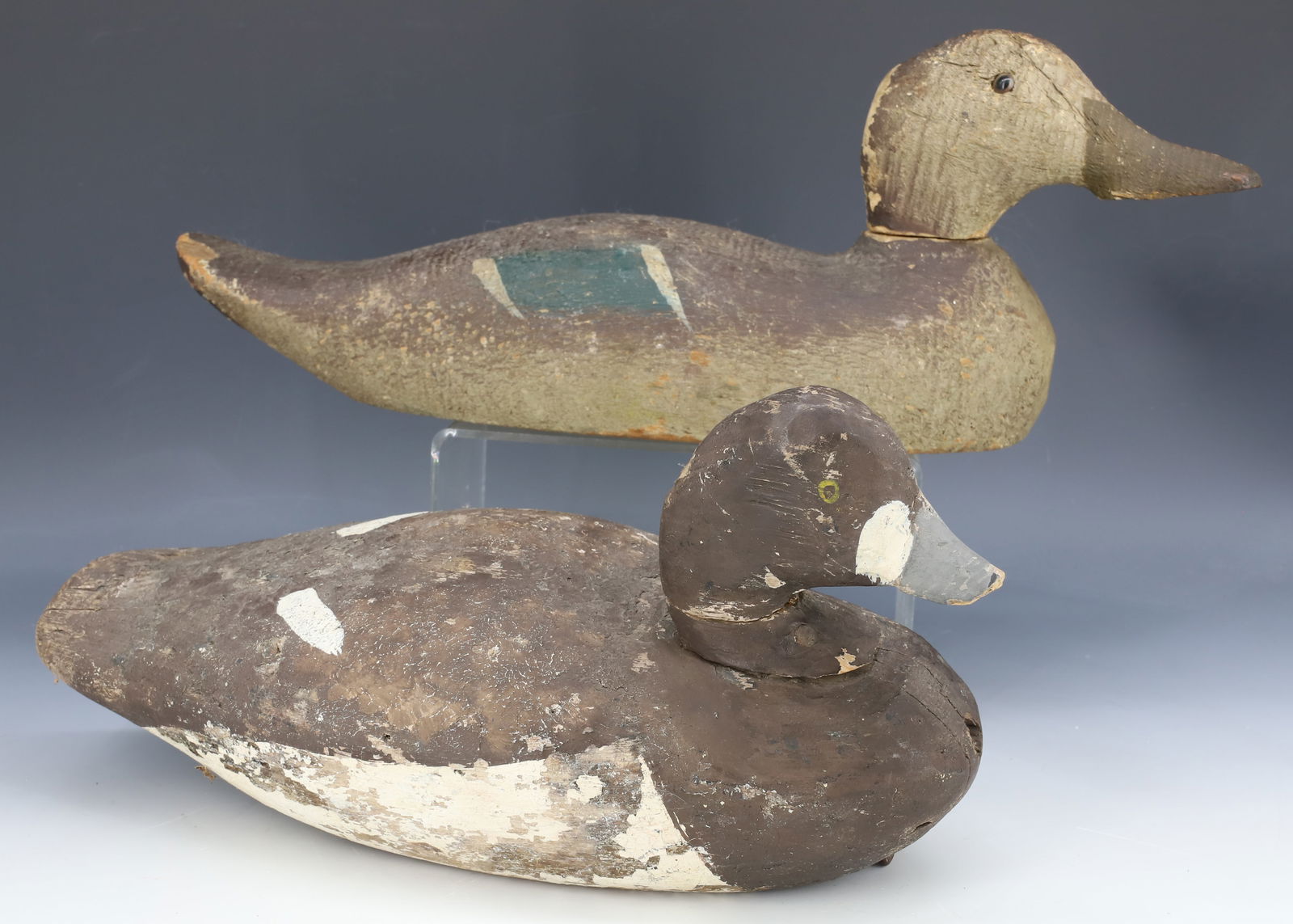 (2) FOLK ART DUCK DECOYS (1 of 5)