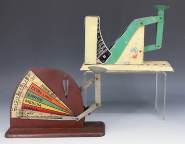 (2) PAINTED EGG SCALES