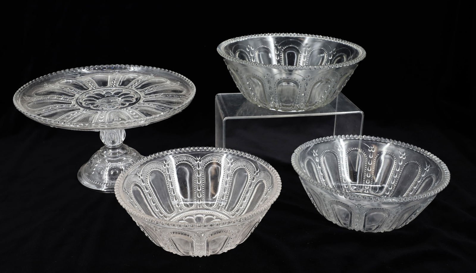 LOT OF PRESSED GLASS (1 of 5)