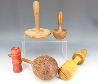 LOT OF WOODEN DARNERS