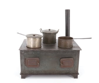 CHILD'S TIN KITCHEN STOVE