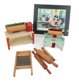 VINTAGE TOY MANGLE MACHINES