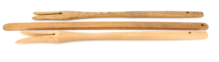 (3) WOODEN WASHING STICKS