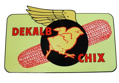 "DEKALB CHIX" ADVERTISING SIGN