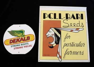 (2) SEED ADVERTISING SIGNS