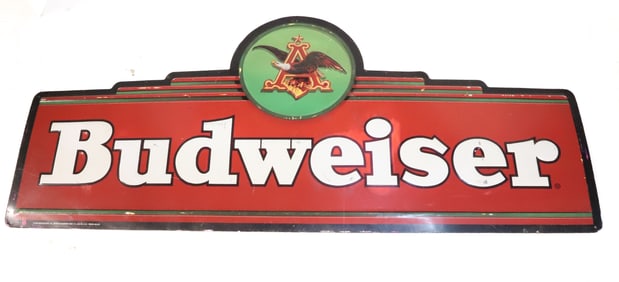 "BUDWEISER" ADVERTISING SIGN