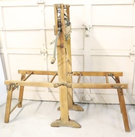 ANCHOR BRAND FOLDING WRINGER BENCH