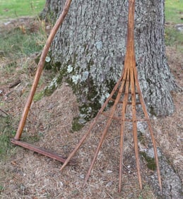 HAY FORK AND LARGE STIRRER