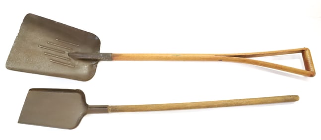 (2) SMALL ANTIQUE SHOVELS