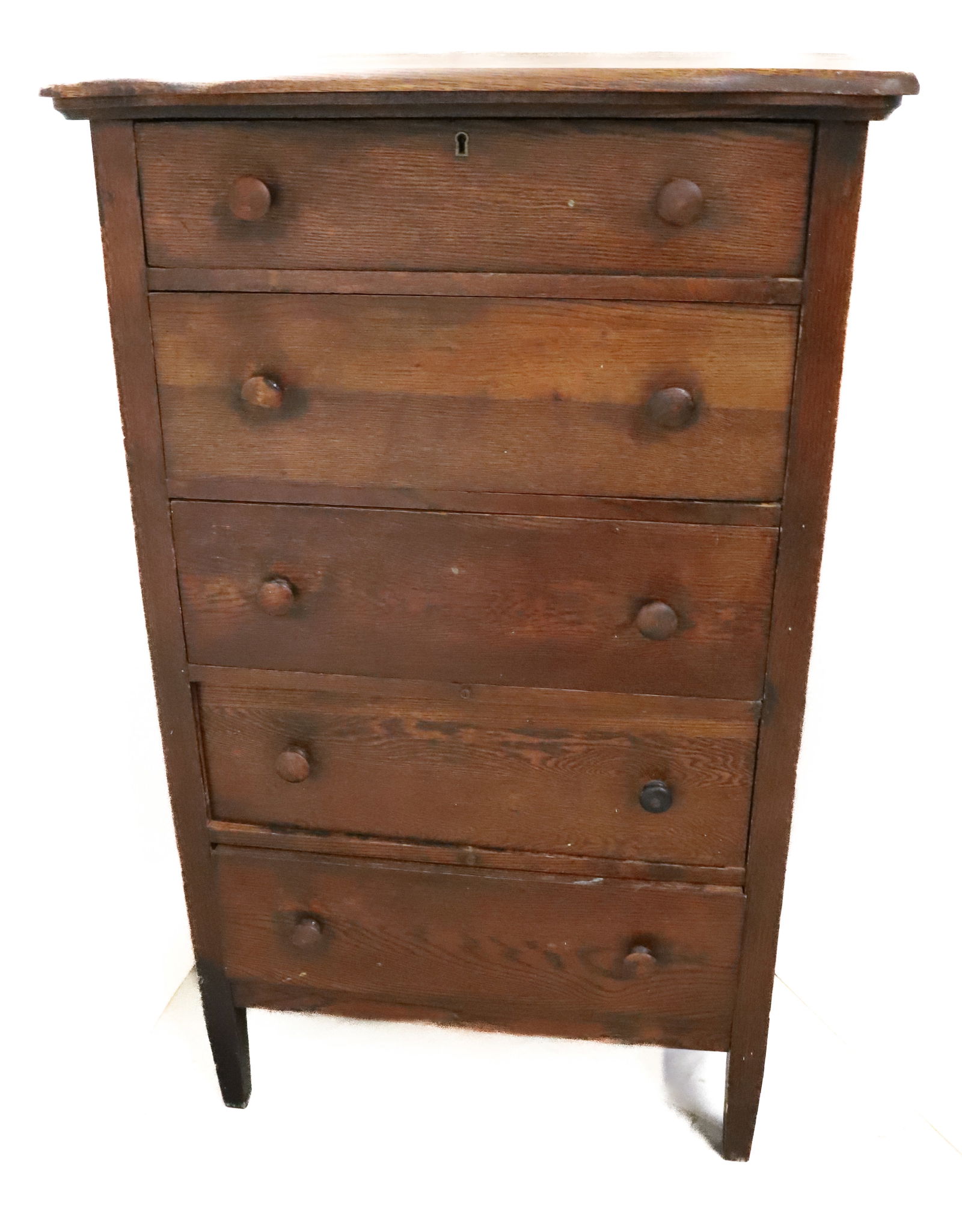 OAK CHEST OF DRAWERS (1 of 7)