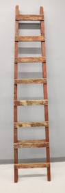 PAINTED WOODEN FARM LADDER