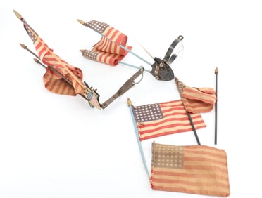 (2) AUTOMOBILE FLAG HOLDERS