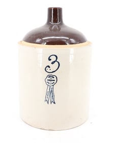 THREE-GALLON BUCKEYE POTTERY JUG
