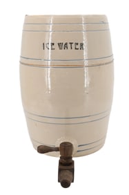 STONEWARE "ICE WATER" COOLER