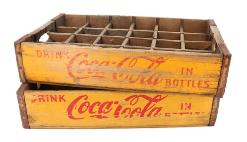 (2) VINTAGE COCA-COLA CRATES