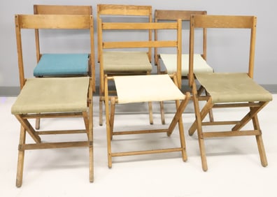 LOT OF CANVAS STOOLS /CHAIRS