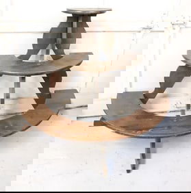 WOODEN THREE-TIER PLANT STAND