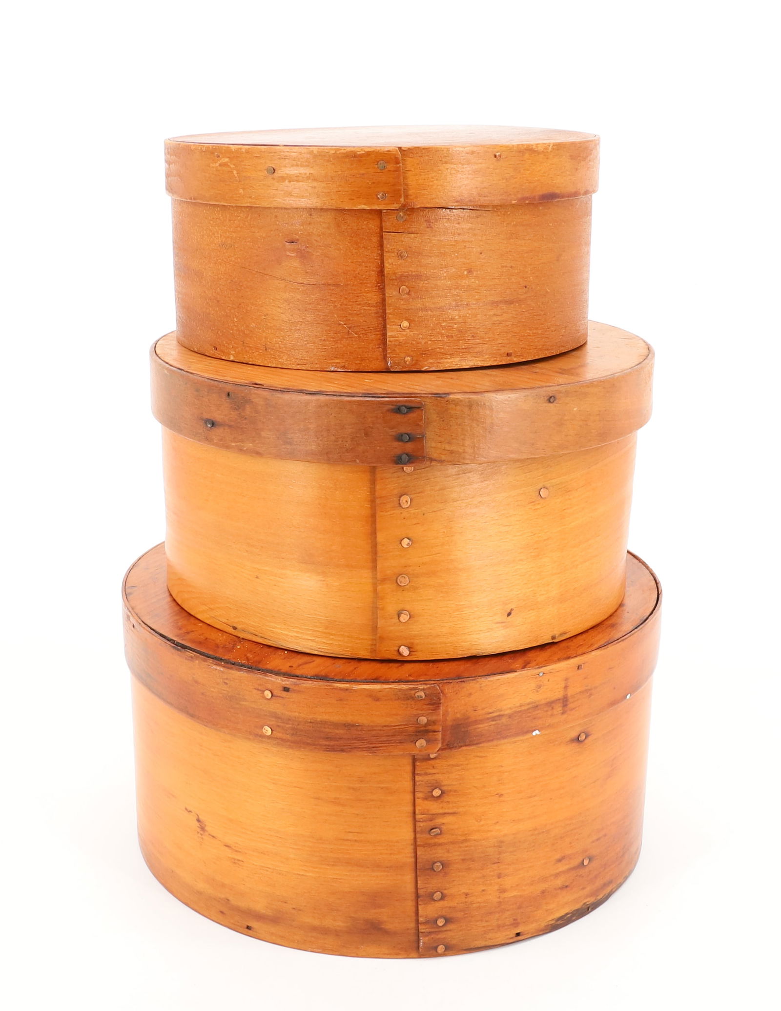 STACK OF WOODEN PANTRY BOXES