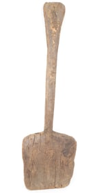 PRIMITIVE WOODEN SHOVEL / STIRRER