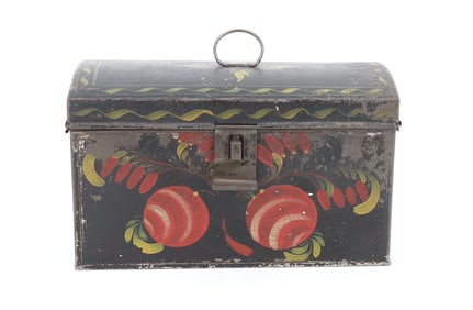ANTIQUE TOLEWARE BOX