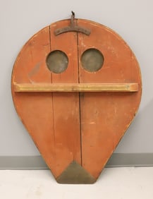 PAINTED WOODEN BLACKSMITH BELLOWS