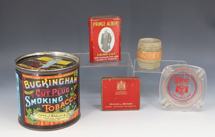 LOT OF ADVERTISING TINS AND MORE