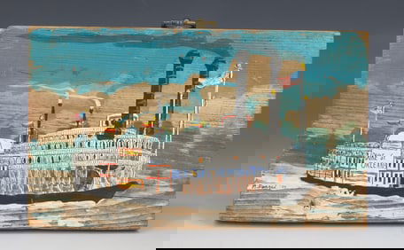 MILDRED FEAZEL OIL ON DRIFTWOOD