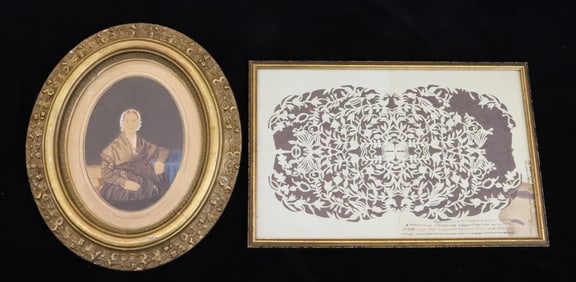 PORTRAIT OF A WOMAN AND SCHERENSCHNITTE