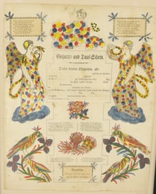 19TH C. TAUFSCHEIN, FRAKTUR