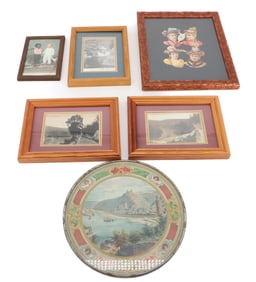 LOT OF FRAMED PRINTS, POSTCARDS AND MORE