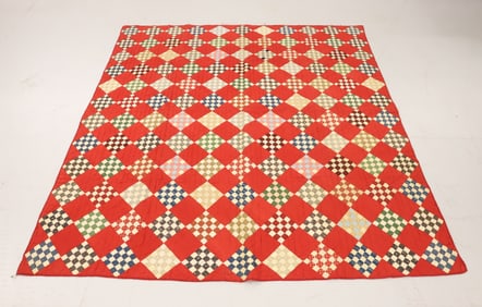 ANTIQUE HAND STITCHED QUILT