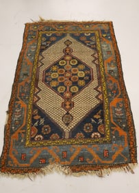 ANTIQUE TURKISH THROW RUG