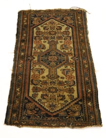 ANTIQUE PERSIAN THROW RUG