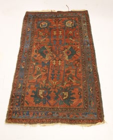 ANTIQUE PERSIAN THROW RUG
