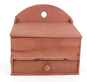 19TH C. HANGING WALL BOX