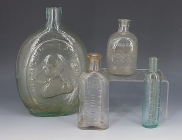 WASHINGTON / TAYLOR FLASK AND BOTTLES