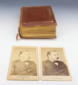 19TH C. PHOTOGRAPH ALBUM, GROVER CLEVELAND