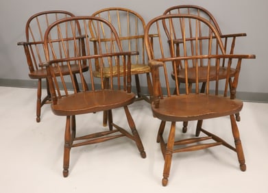 SET OF (5) WINDSOR CHAIRS