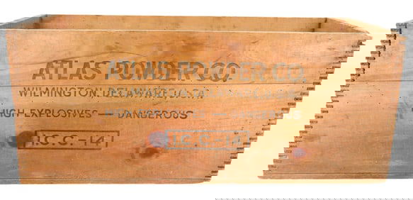 ATLAS POWDER ADVERTISING CRATE